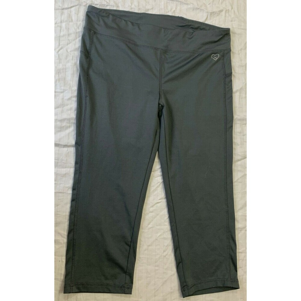 LIE LOVE DREAM WOMENS PULL ON YOGA ATHLETIC CAPRIS PANTS SIZE XL